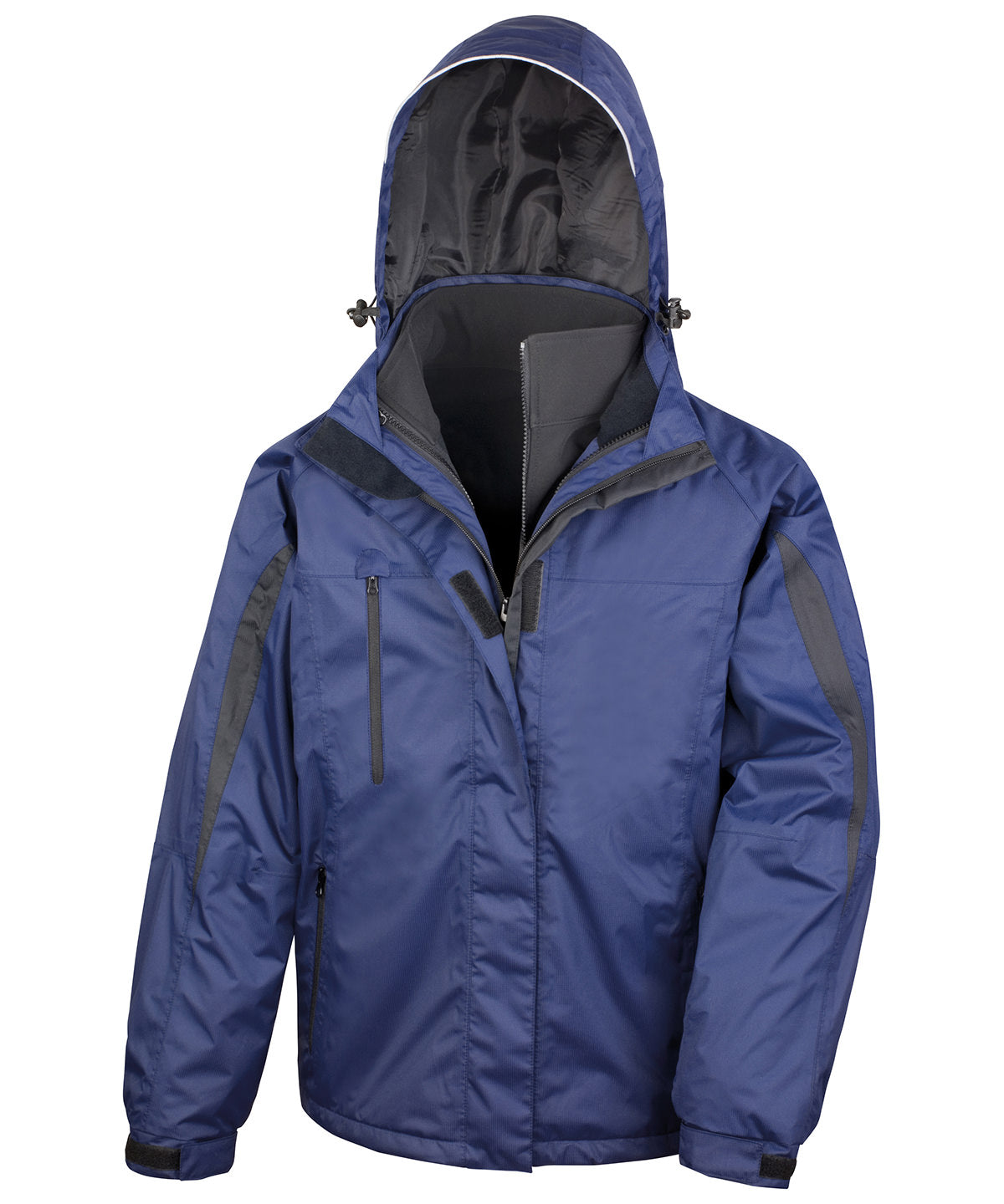 3-in-1 journey jacket with softshell inner - Navy/Black