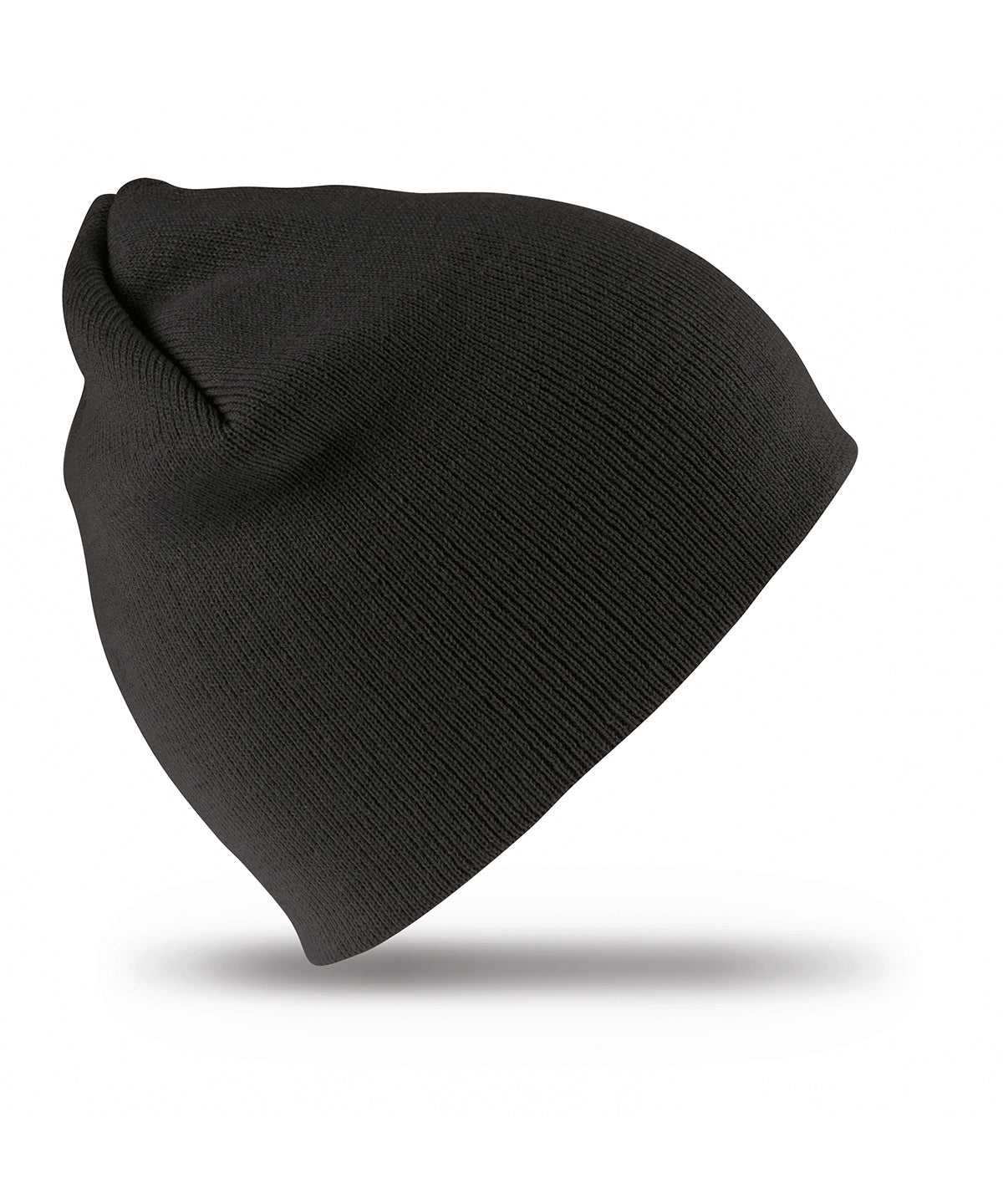 Pull-on soft-feel acrylic hat - Black