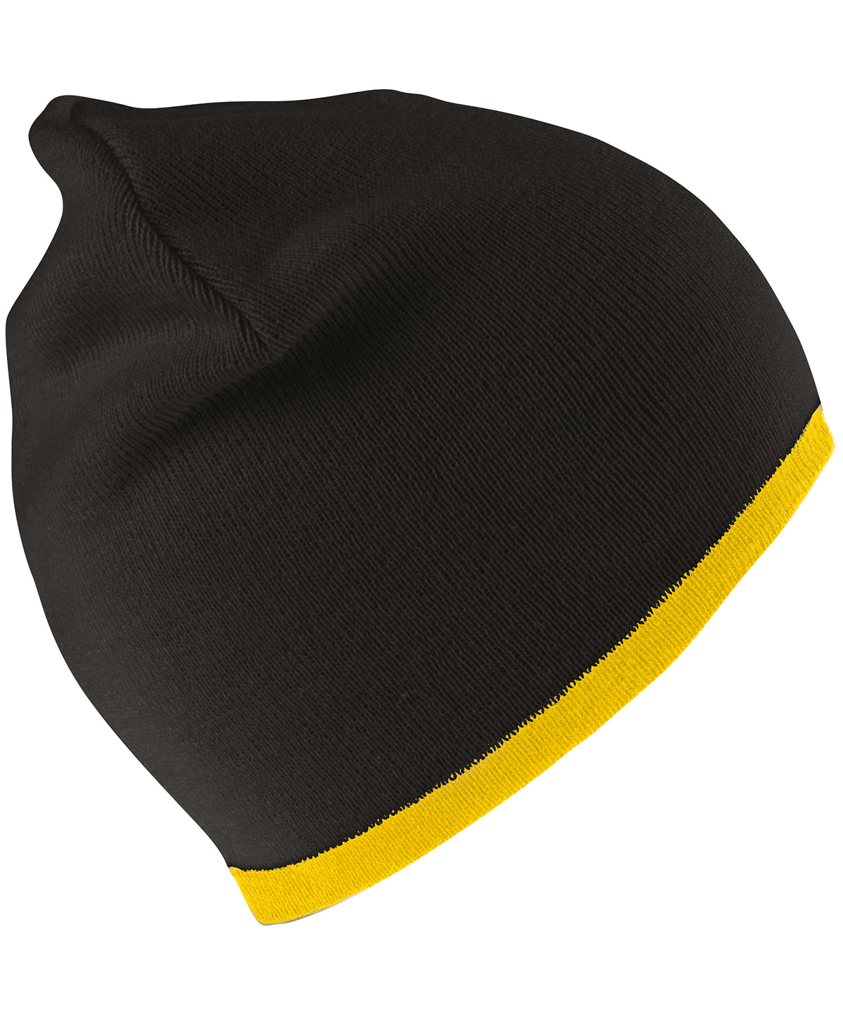 Reversible fashion fit hat - Black/Yellow