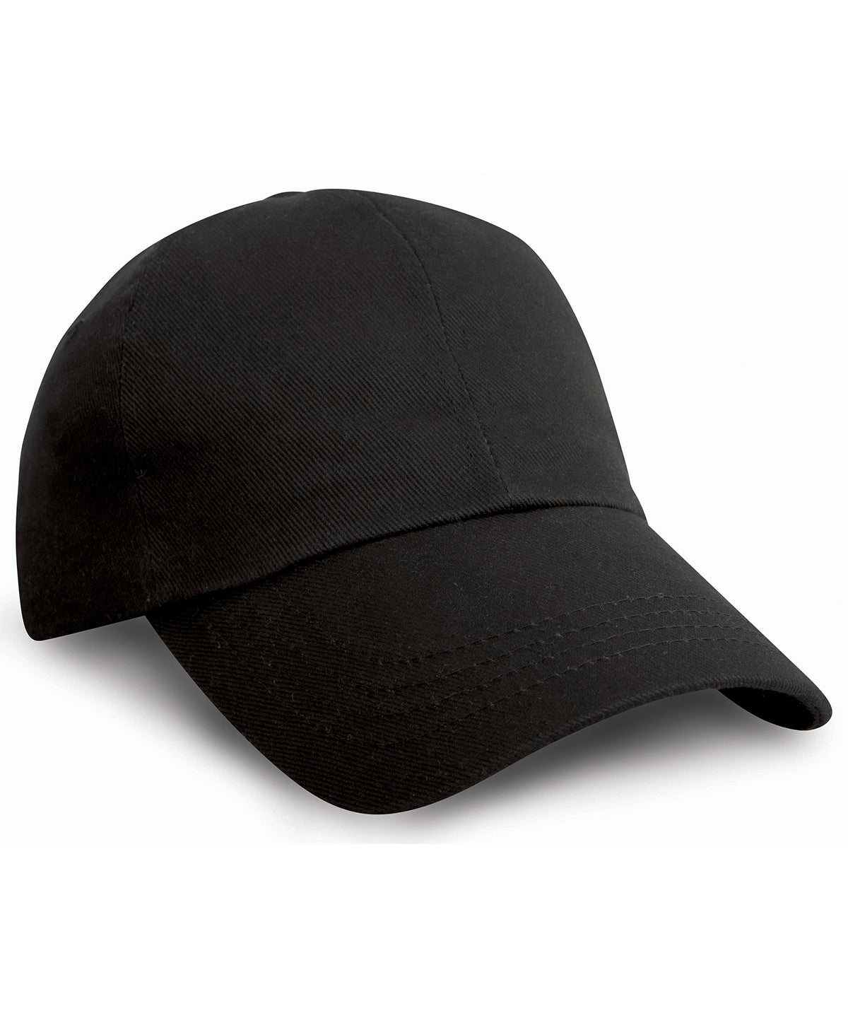 Heavy cotton drill pro-style cap - Black