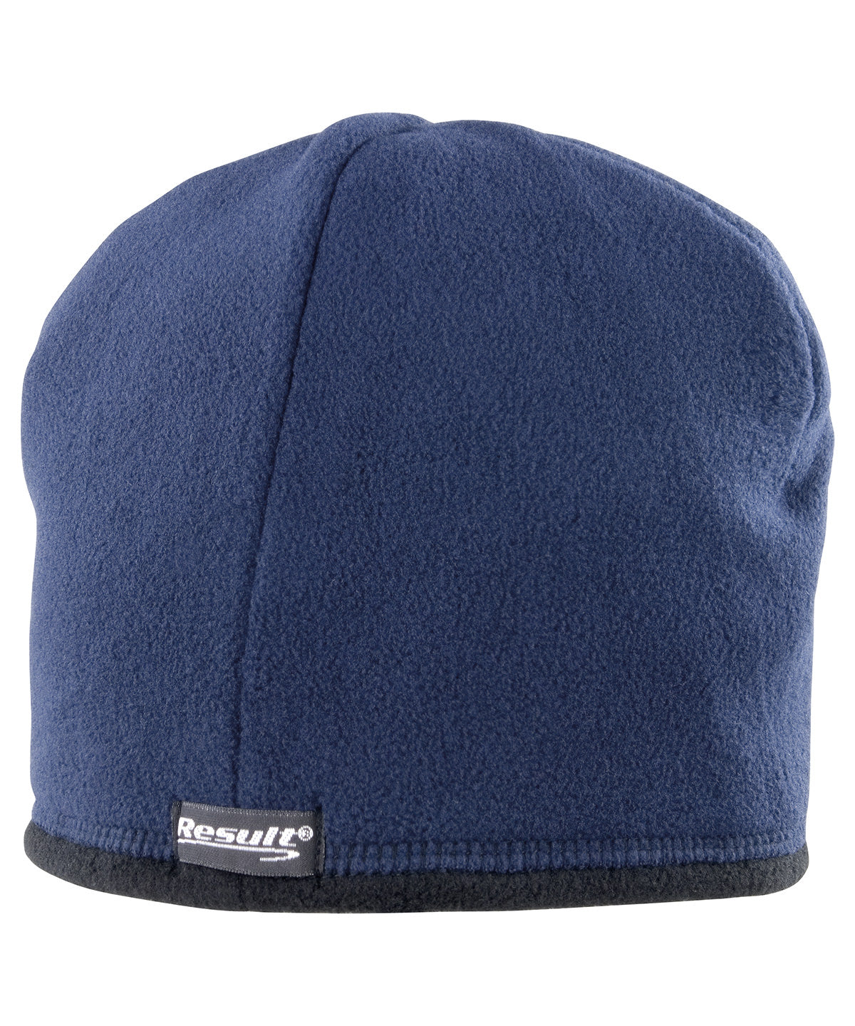 Reversible microfleece bob hat - Navy/Black