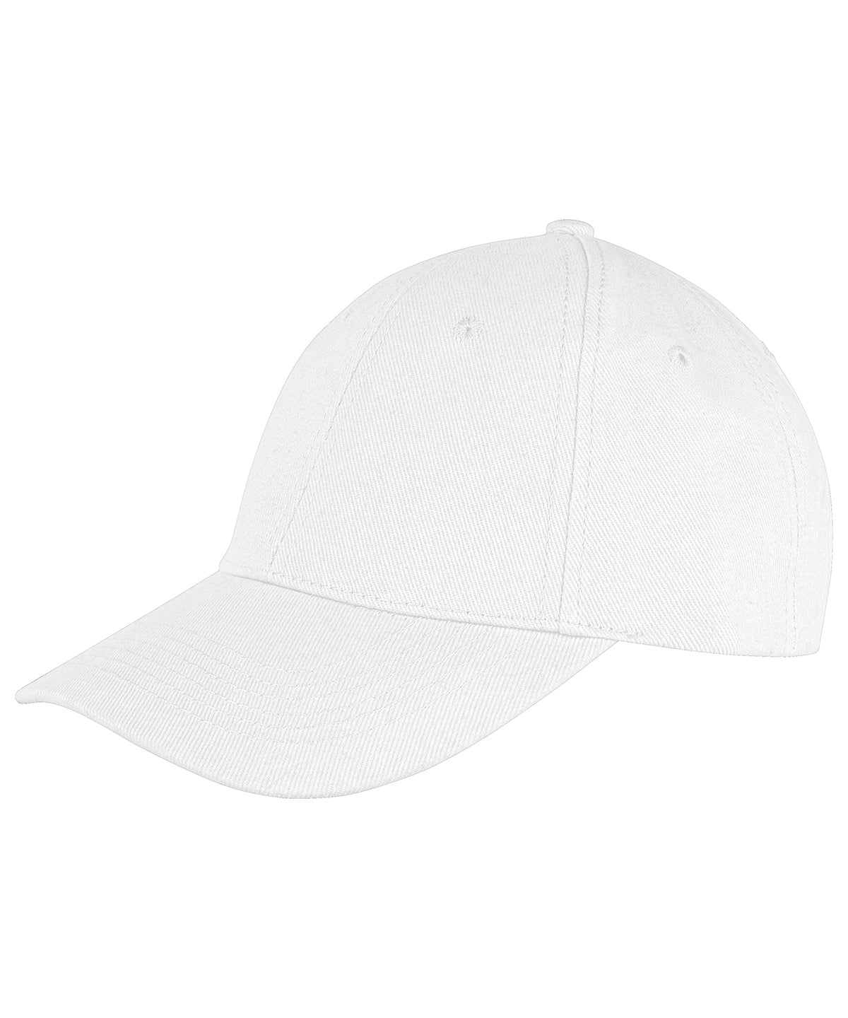 Memphis 6-panel brushed cotton low profile cap - White