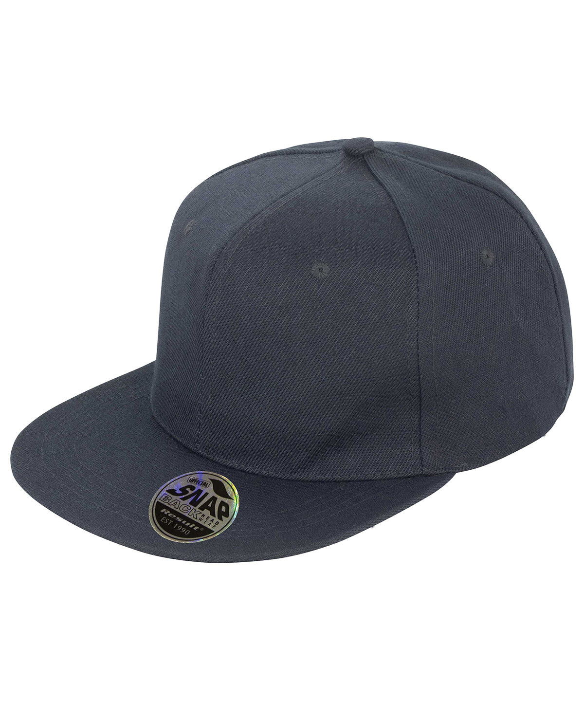 Bronx original flat peak snapback cap - Black
