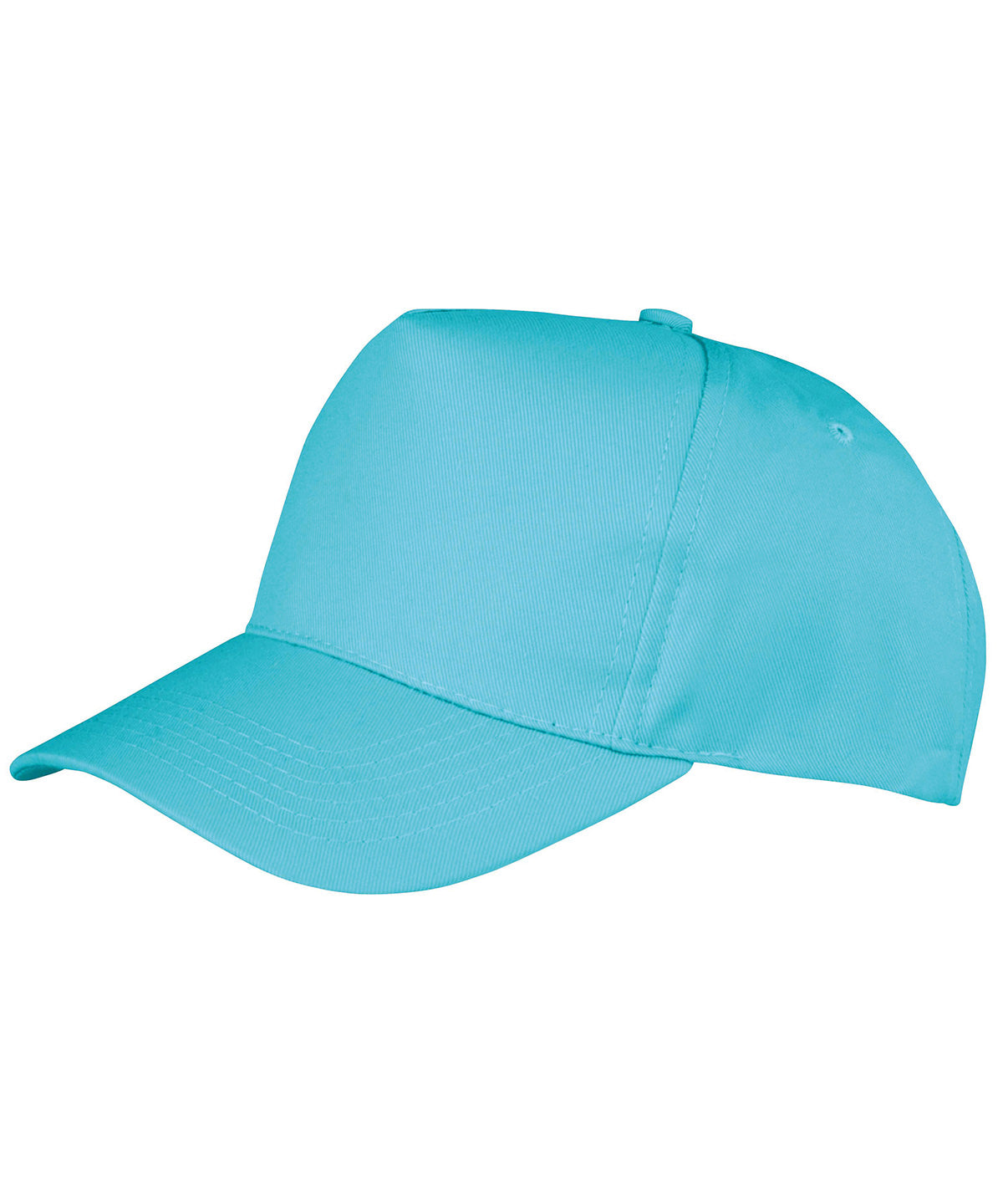 Boston 5-panel polycotton printer's cap - Aqua