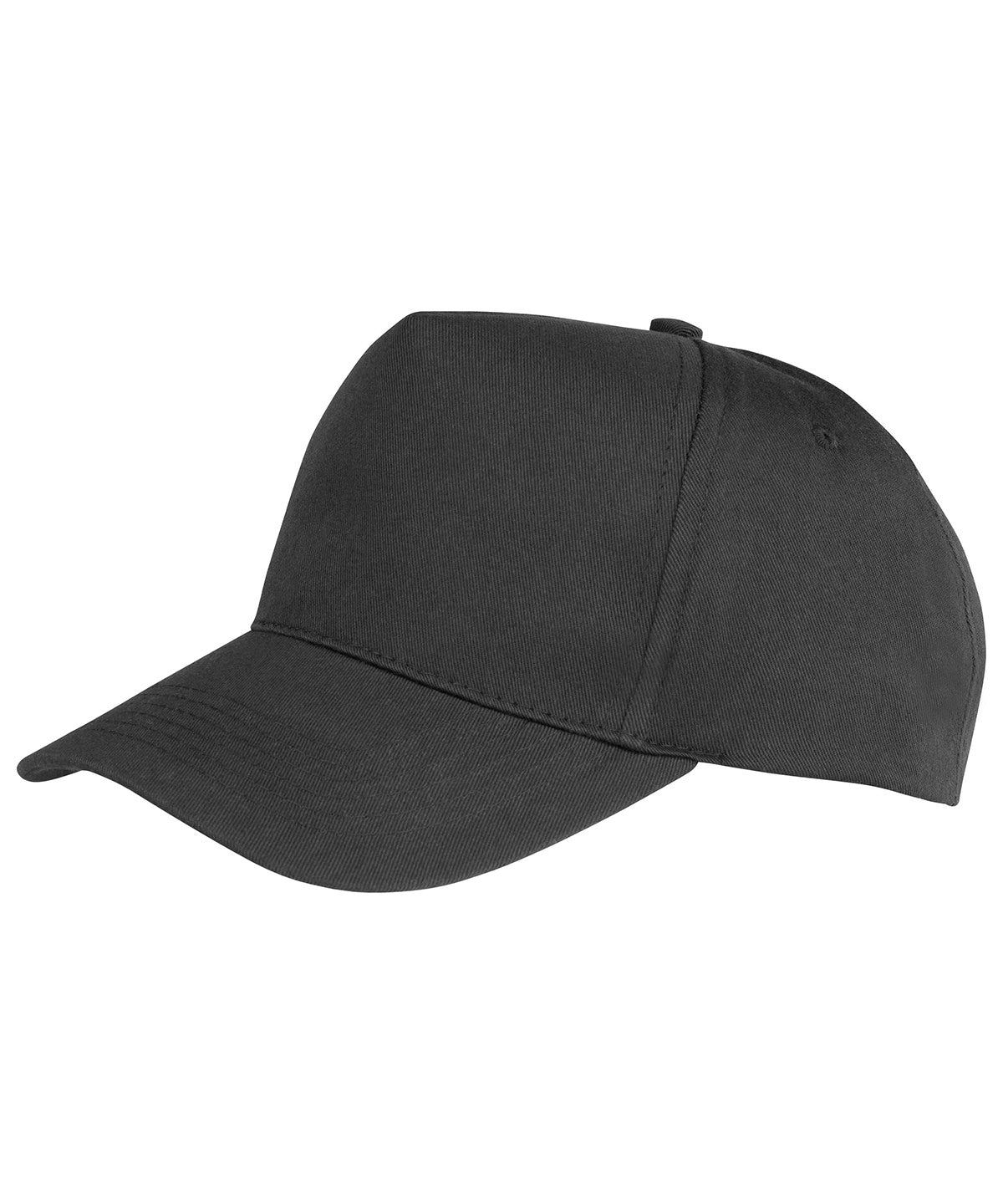 Boston 5-panel polycotton printer's cap - Black