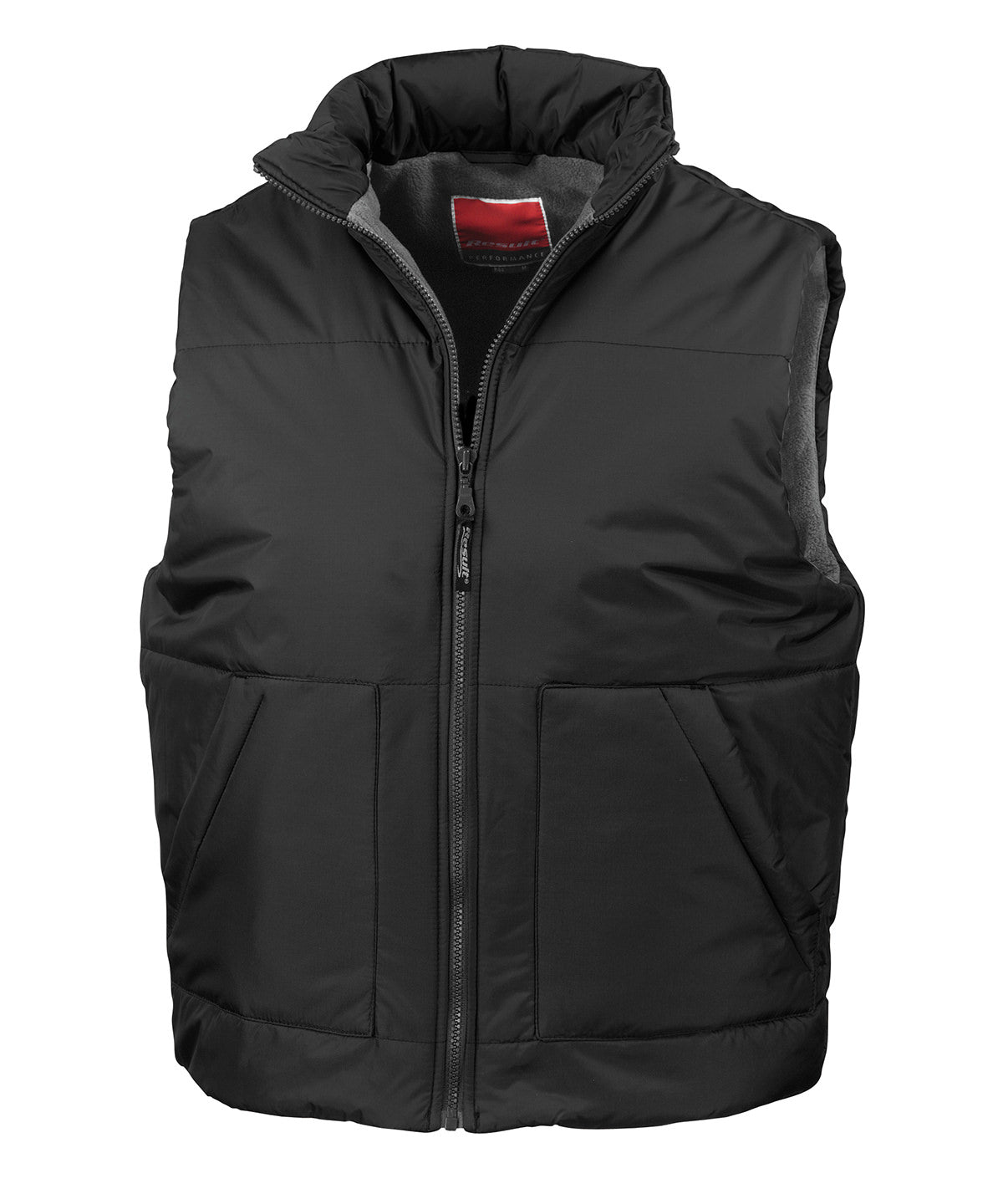 Fleece-lined bodywarmer - Black