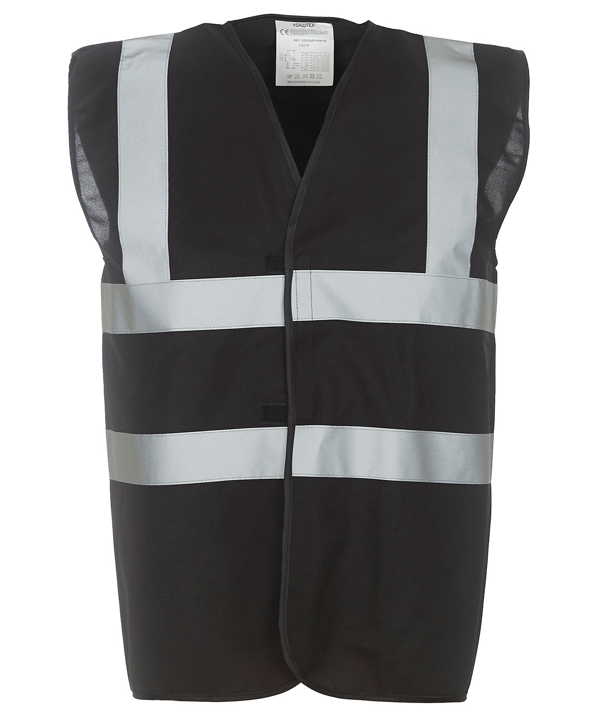 Hi-vis 2-band-and-braces waistcoat (HVW100) - Black*