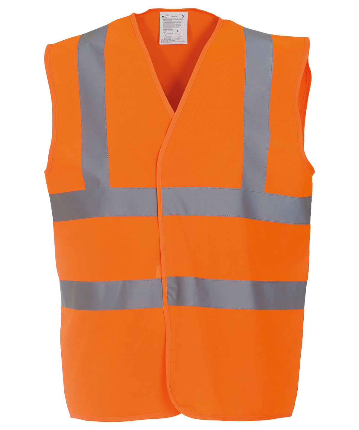 Hi-vis 2-band-and-braces waistcoat (HVW100) - Orange*