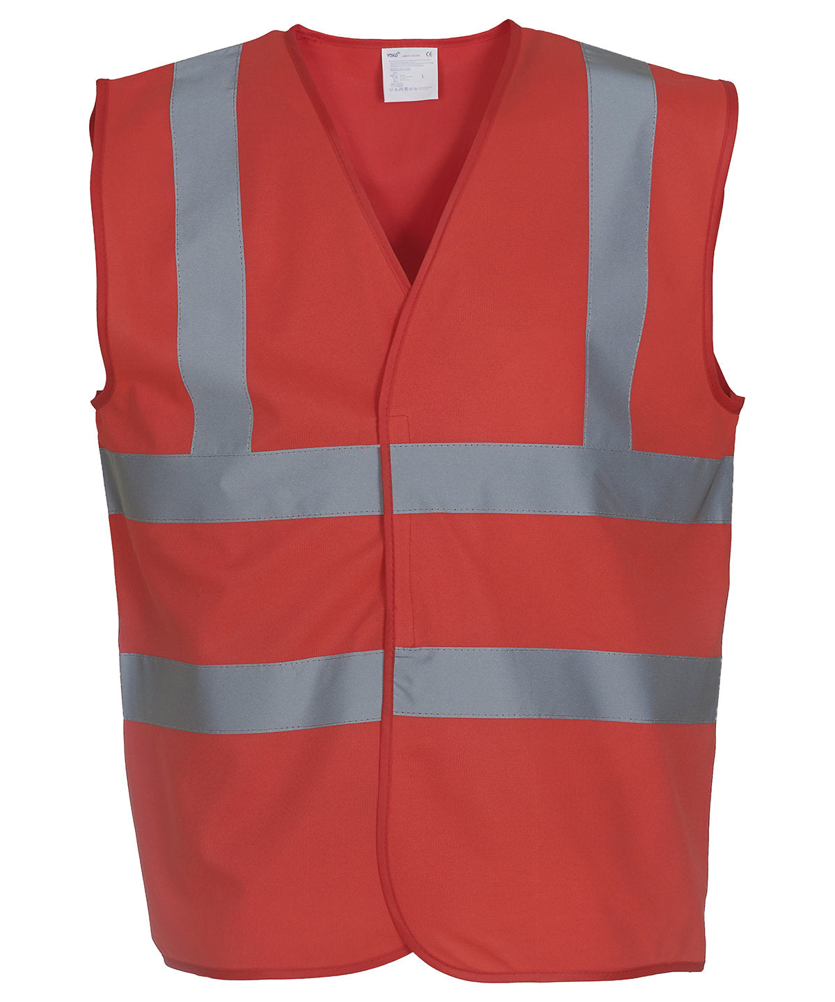 Hi-vis 2-band-and-braces waistcoat (HVW100) - Red*