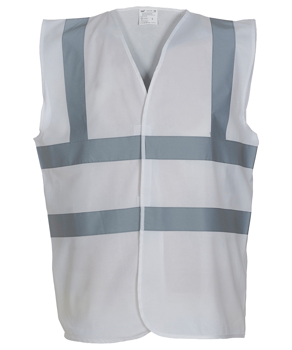 Hi-vis 2-band-and-braces waistcoat (HVW100) - White
