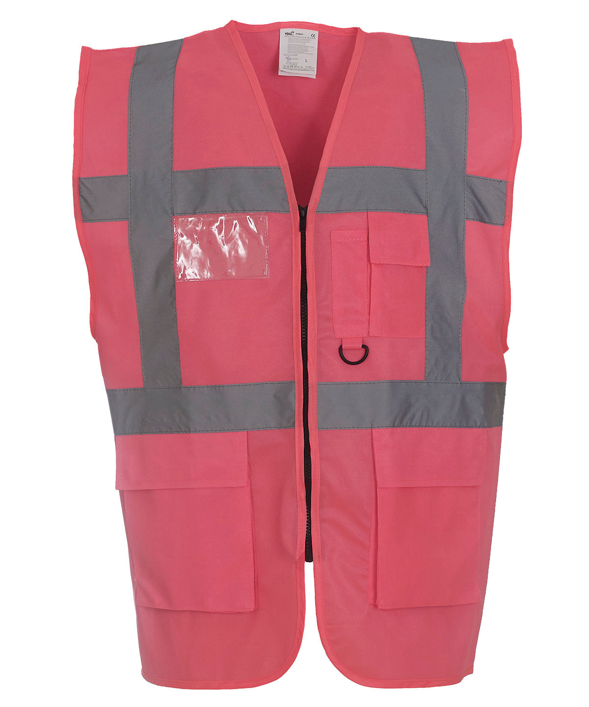 Multifunctional executive hi-vis waistcoat (HVW801) - Pink