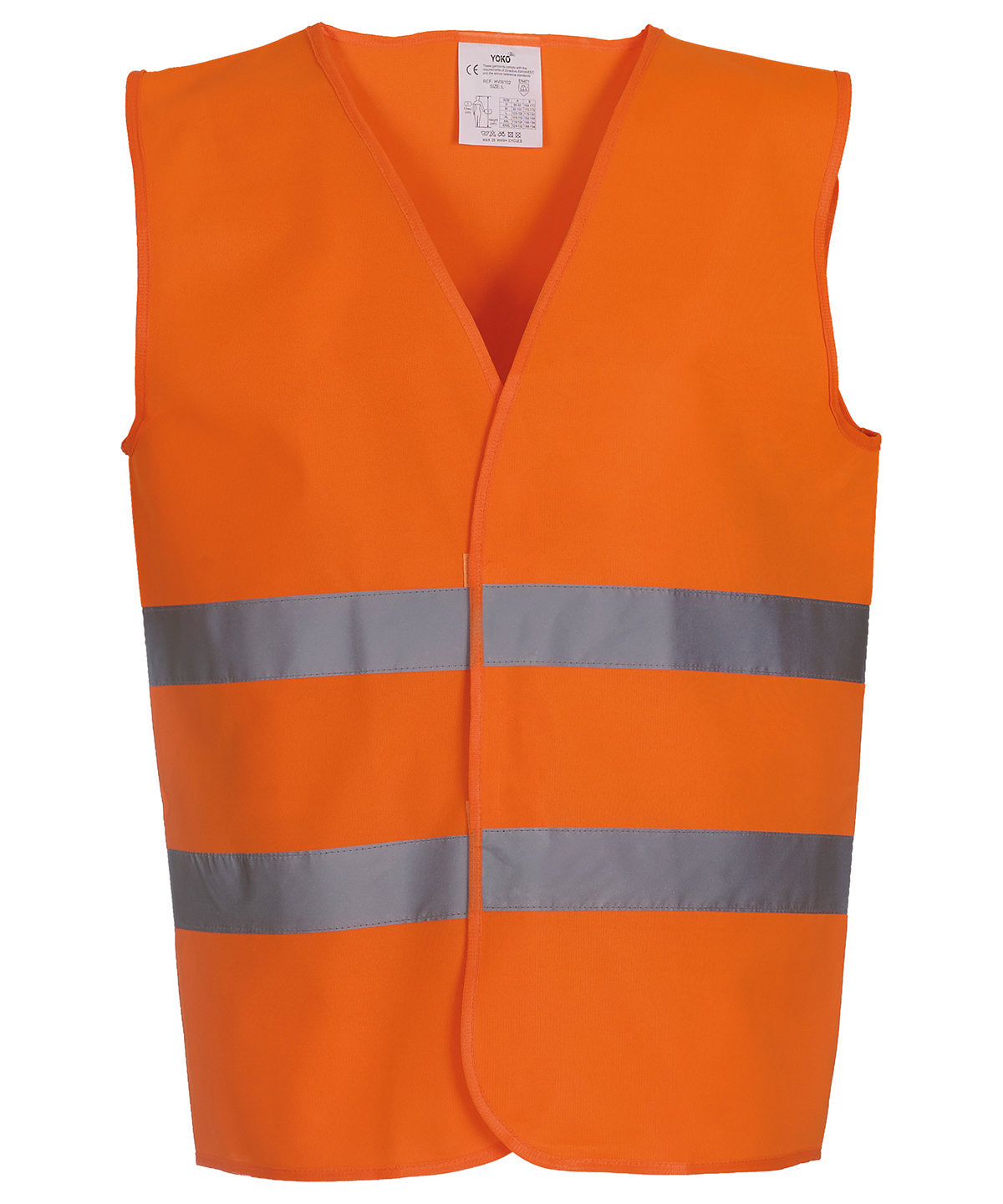 Hi-vis 2-band waistcoat (HVW102) - Orange