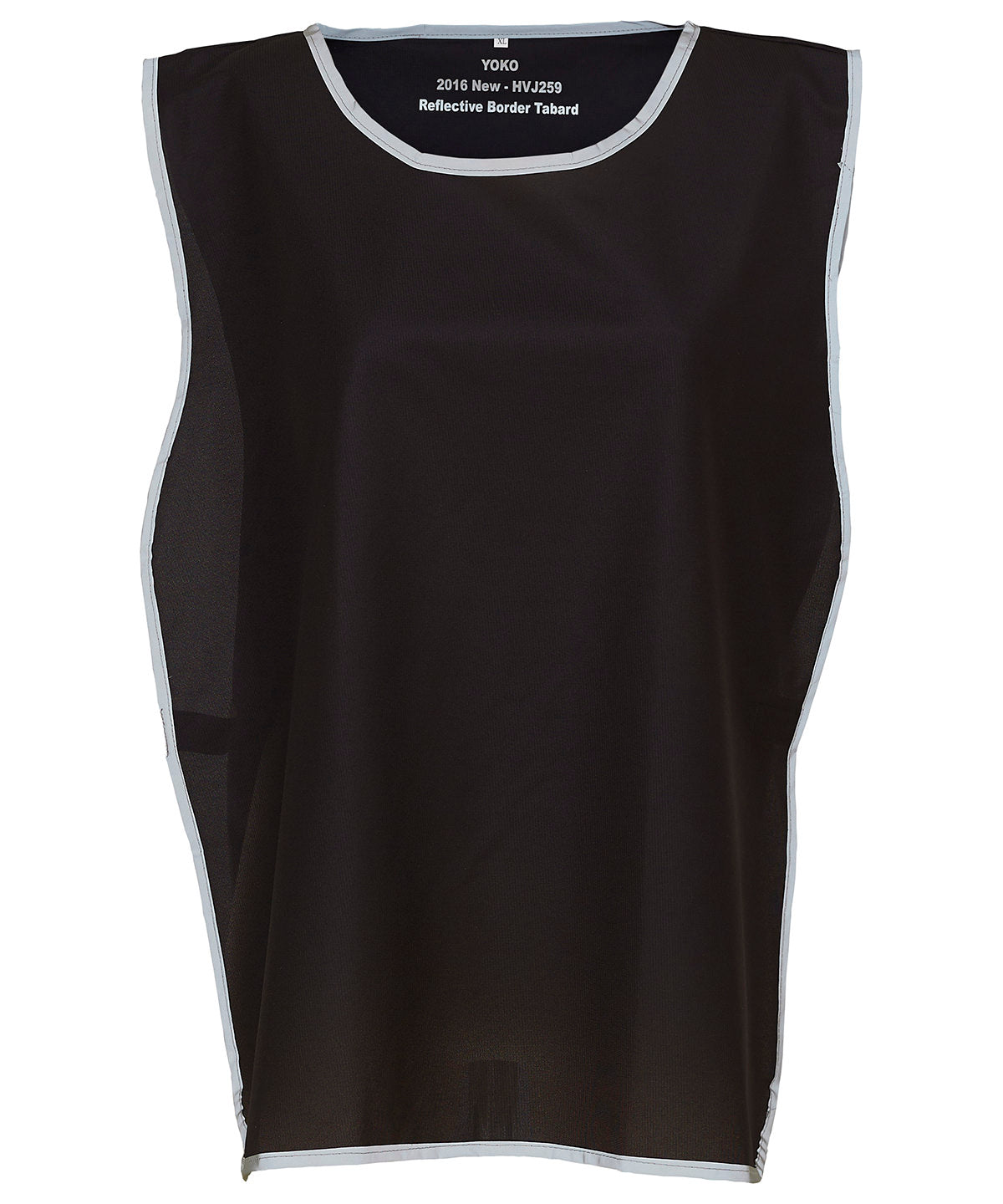 Hi-vis reflective border tabard (HVJ259) - Black