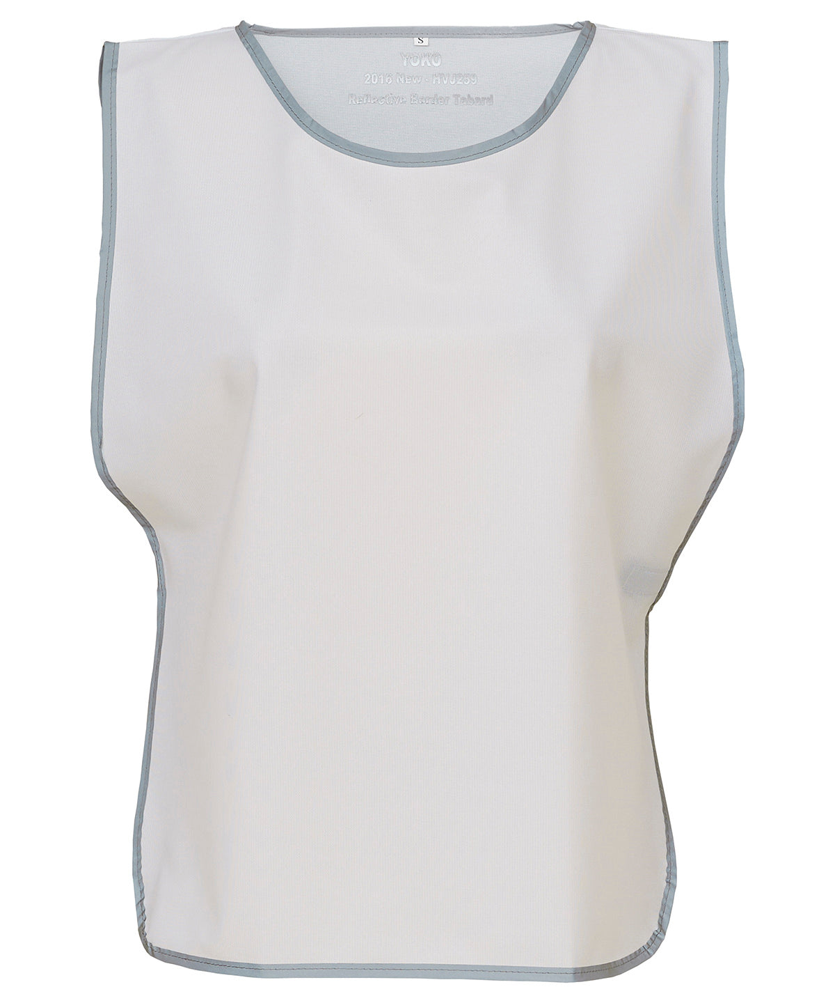 Hi-vis reflective border tabard (HVJ259) - White