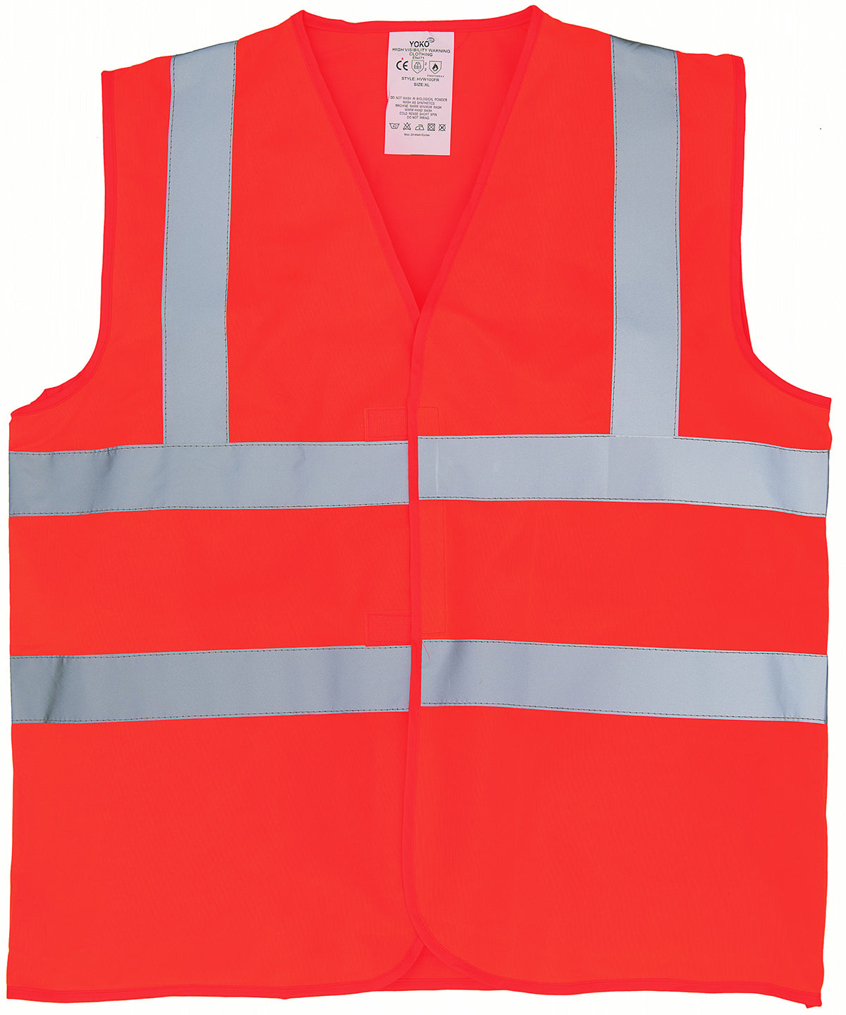 Flame-retardant hi-vis sleeveless waistcoat (HVW100FR) - Orange
