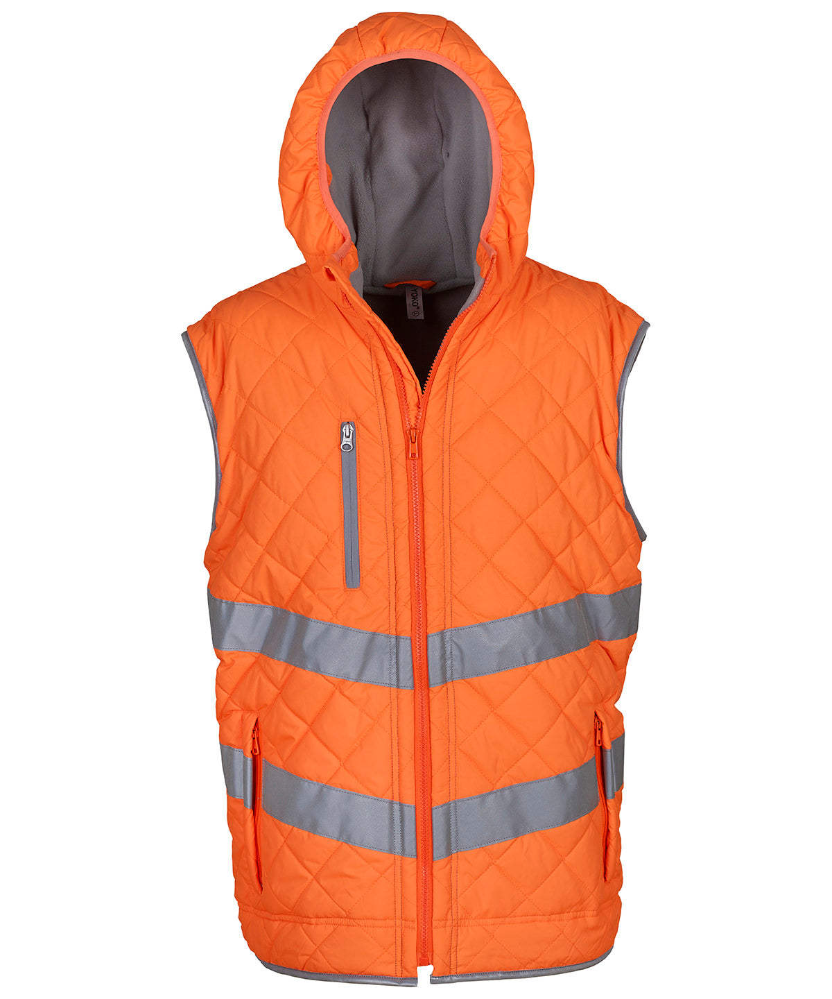 Hi-vis Kensington hooded gilet (HV007) - Orange