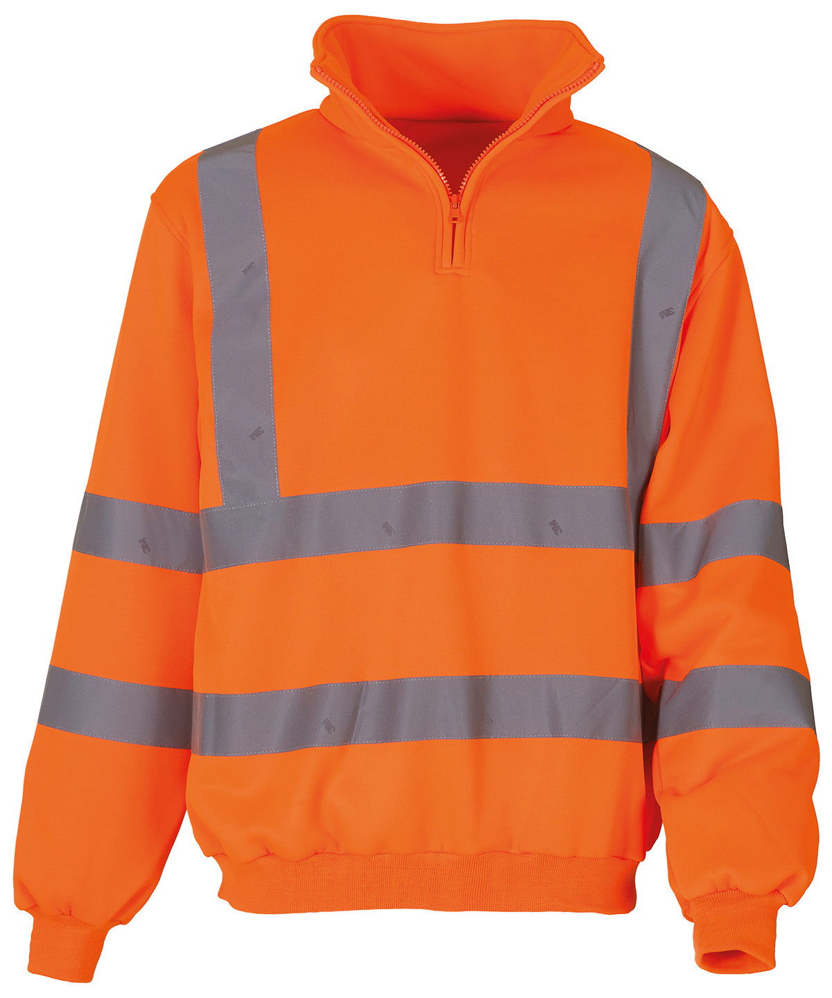 Hi-vis ¼ zip sweatshirt (HVK06) - Orange