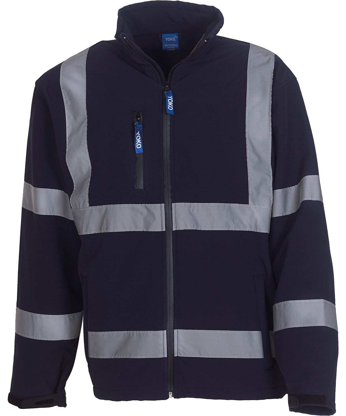 Hi-vis softshell jacket (HVK09) - Navy