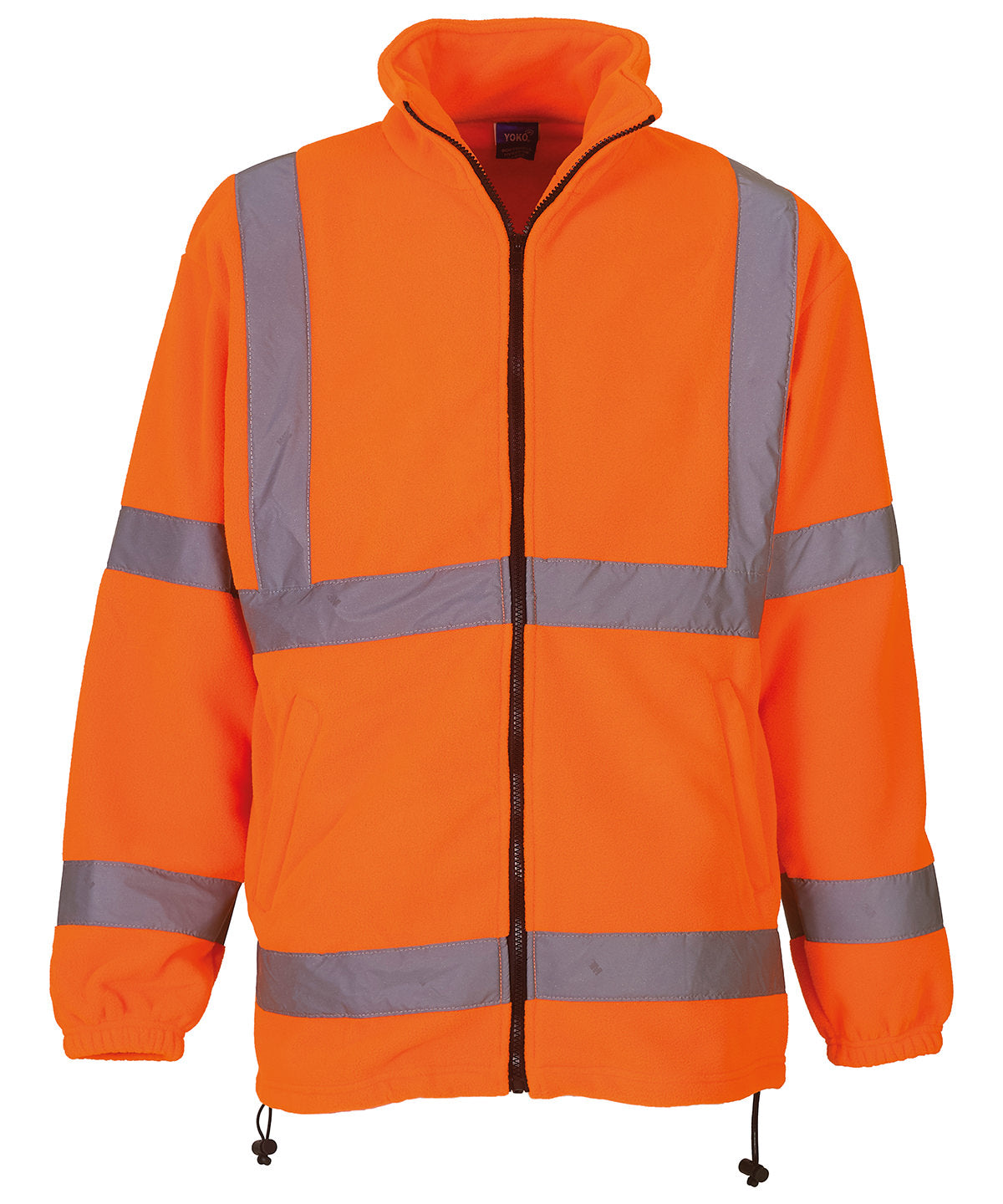 Hi-vis heavyweight fleece jacket (HVK08) - Orange