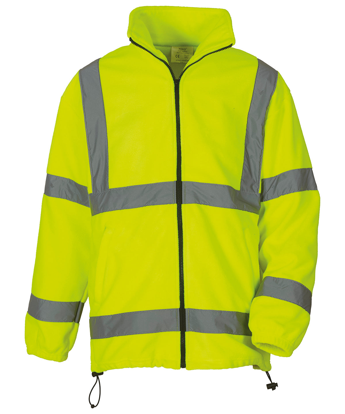 Hi-vis heavyweight fleece jacket (HVK08) - Yellow