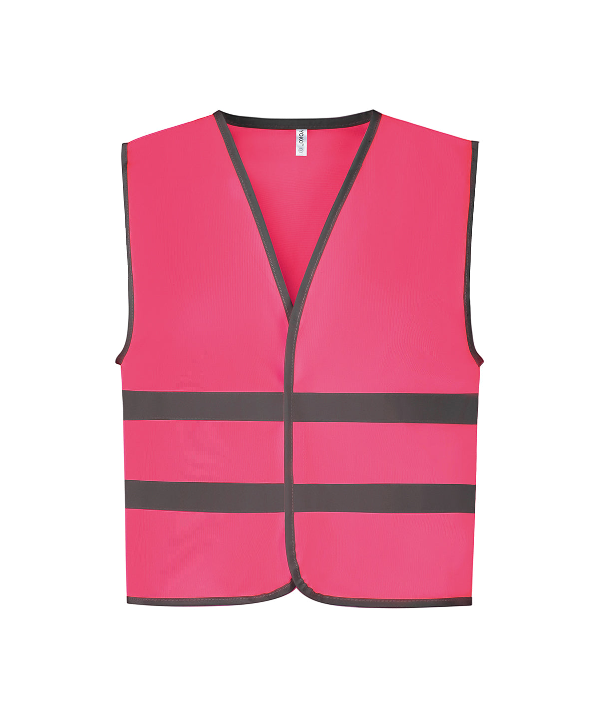 Hi-vis reflective border kids waistcoat (HVW102CH) - Fluo Pink