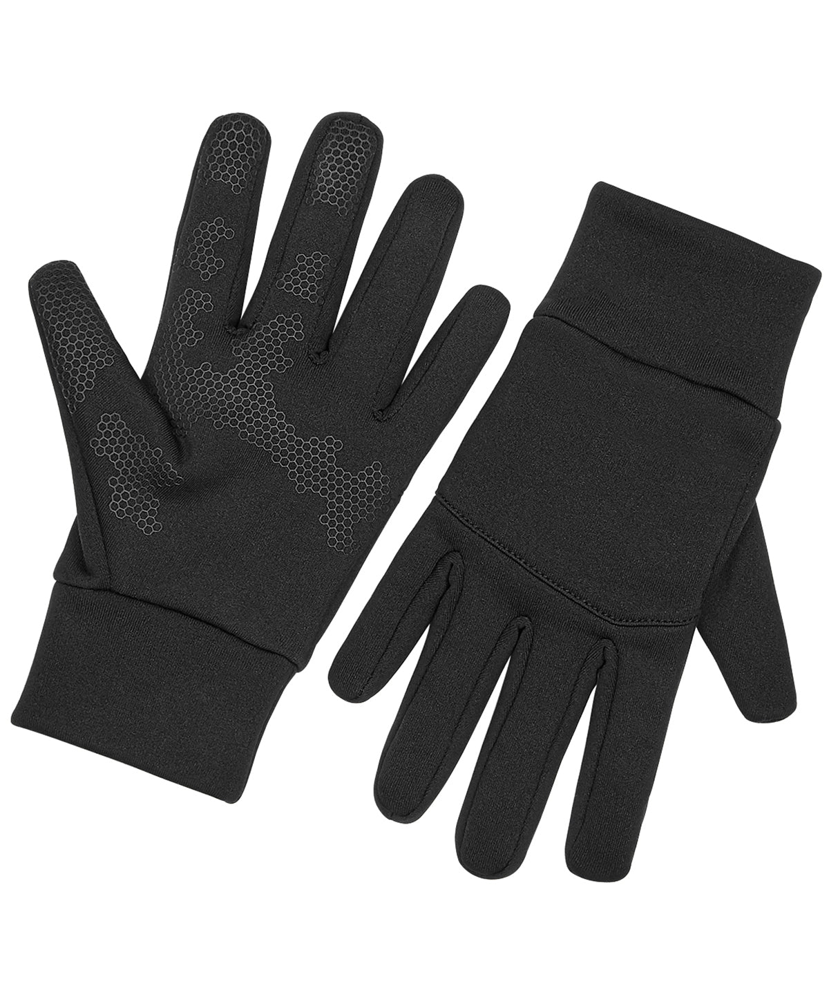 Softshell sports tech gloves - Black