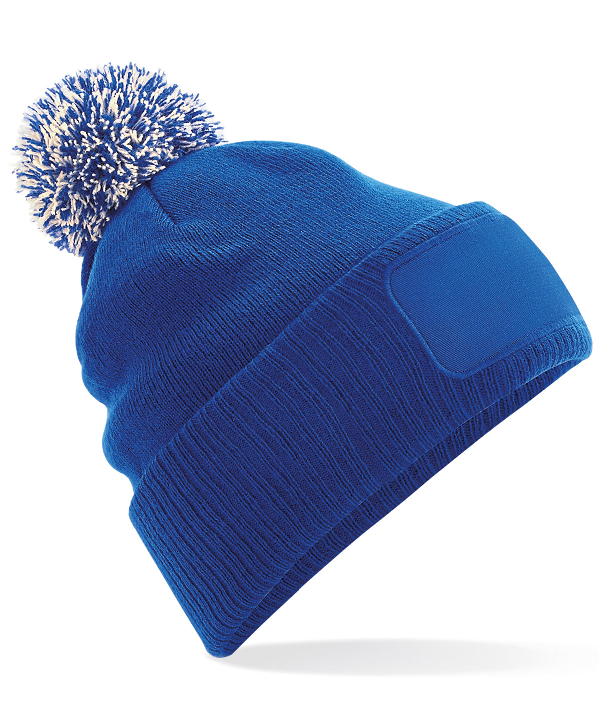 Snowstar® patch beanie - Bright Royal/Off White