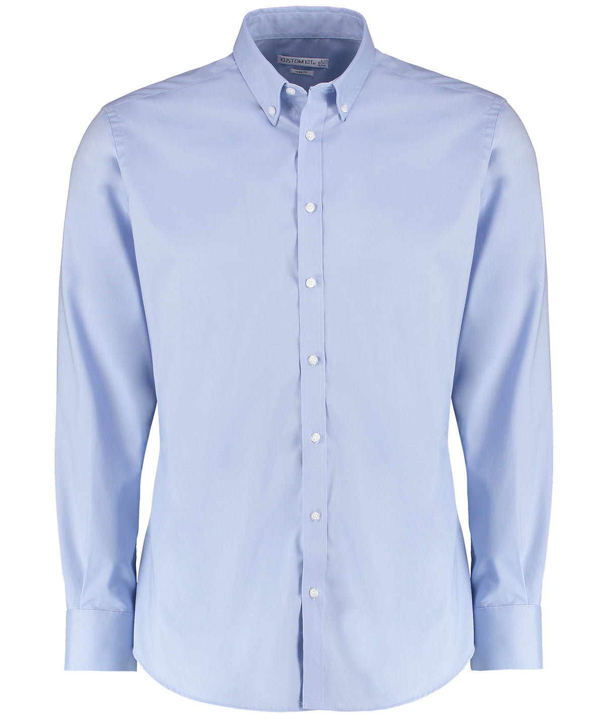 Stretch Oxford shirt long-sleeved (slim fit) - Light Blue