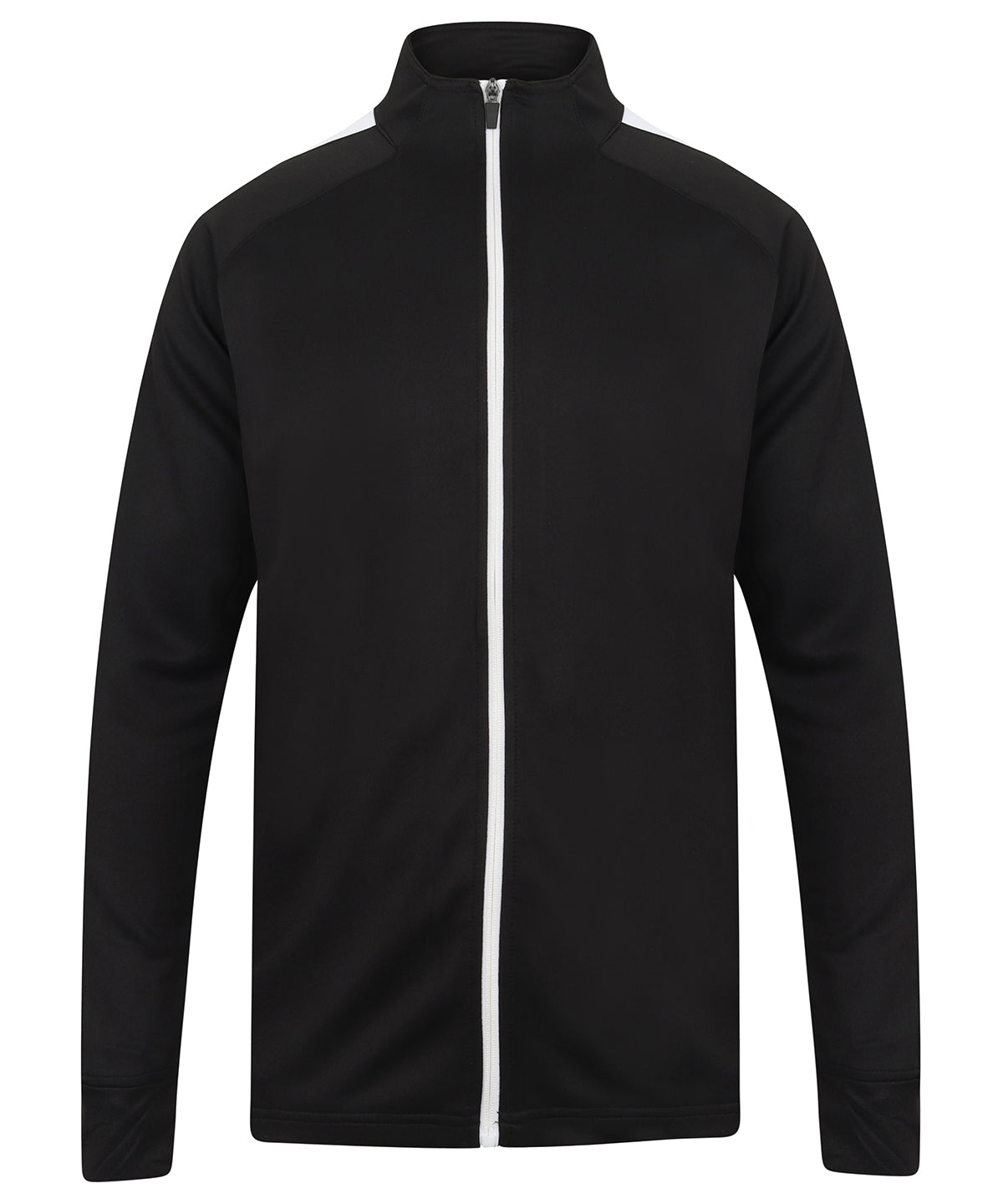 Knitted tracksuit top - Black/White*