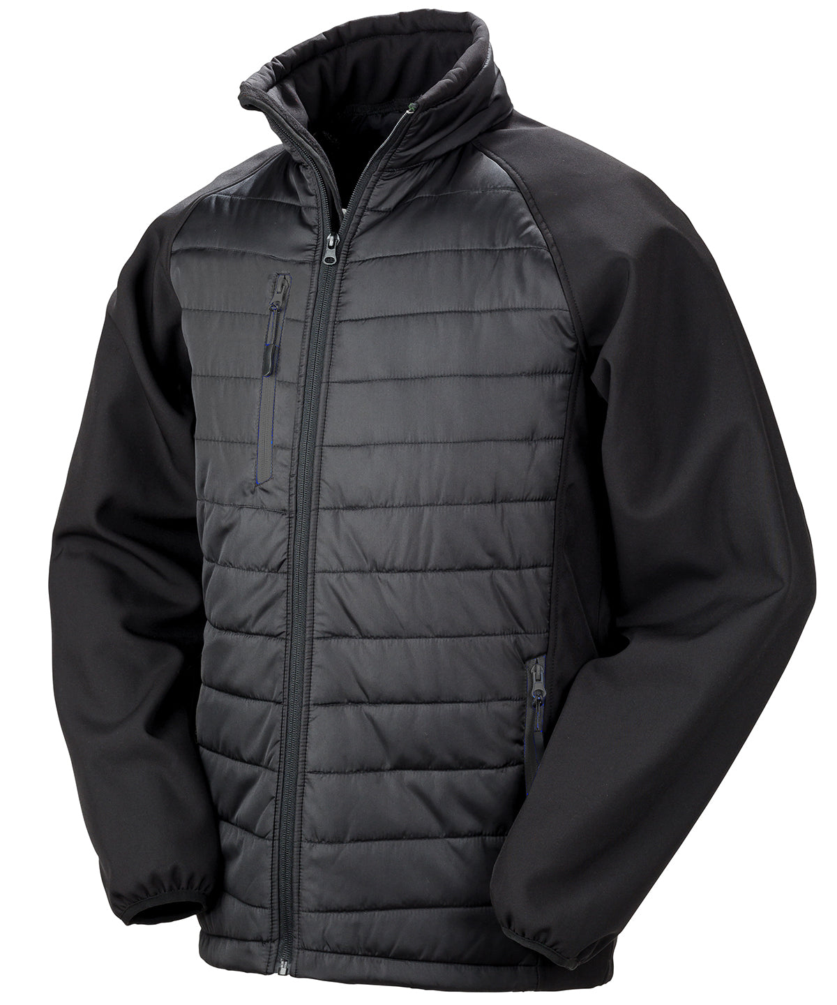 Compass padded softshell jacket  - Black/Black