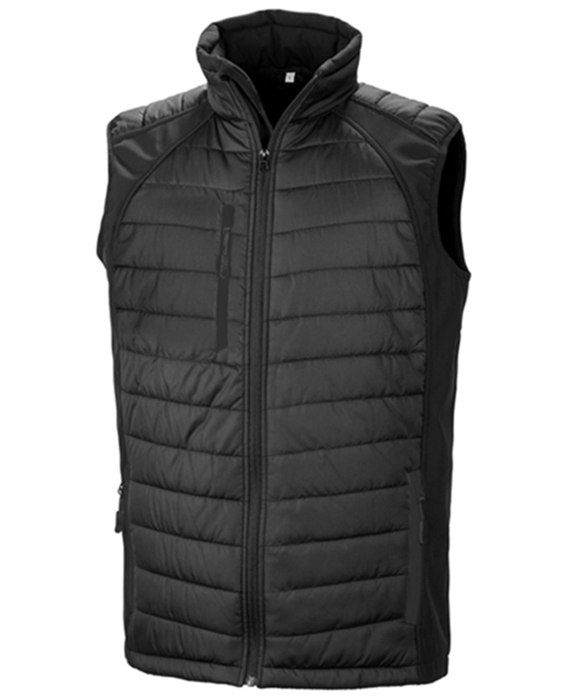 Compass padded softshell gilet  - Black/Black