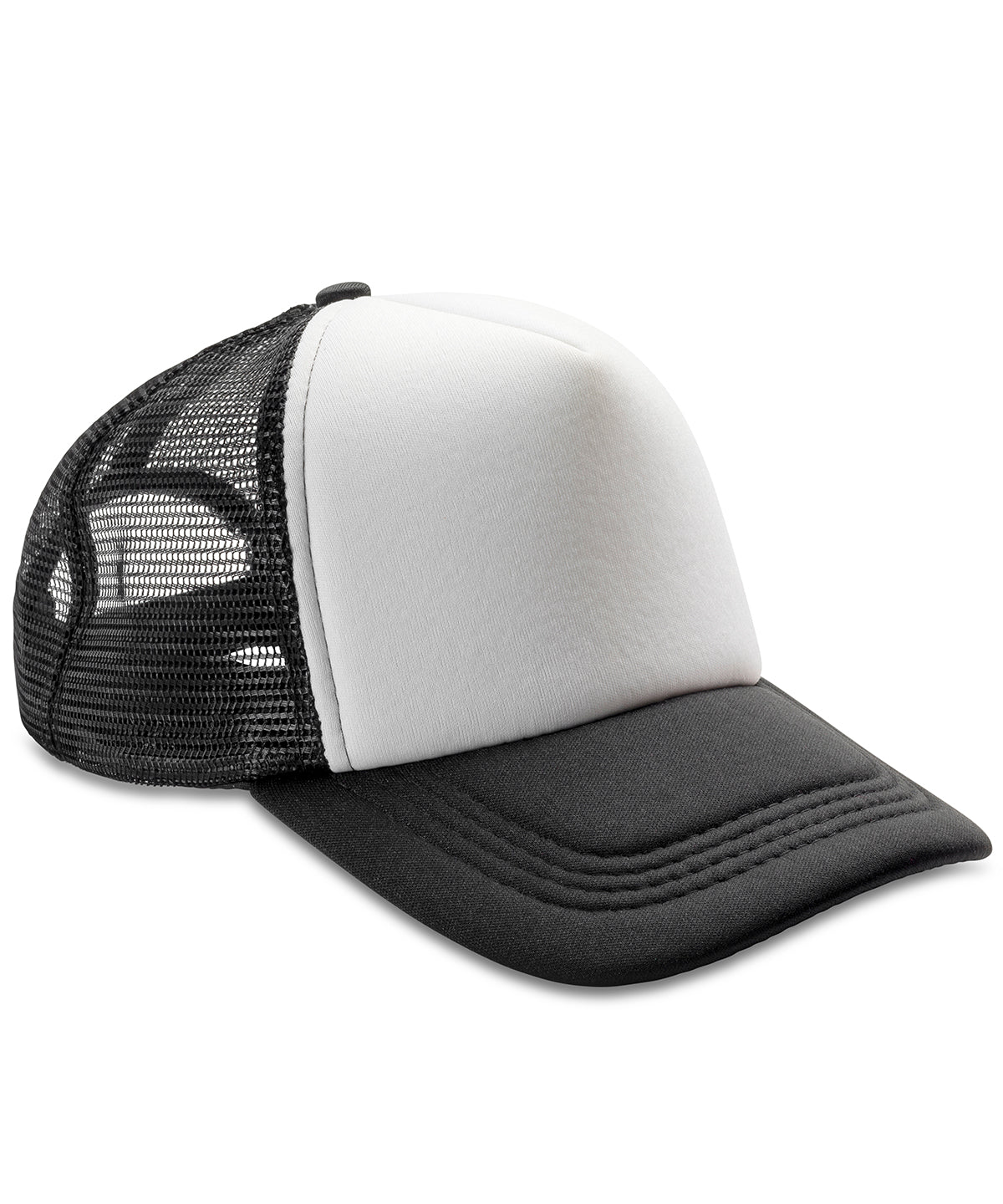 Core Detroit ½ mesh truckers cap - Black/White