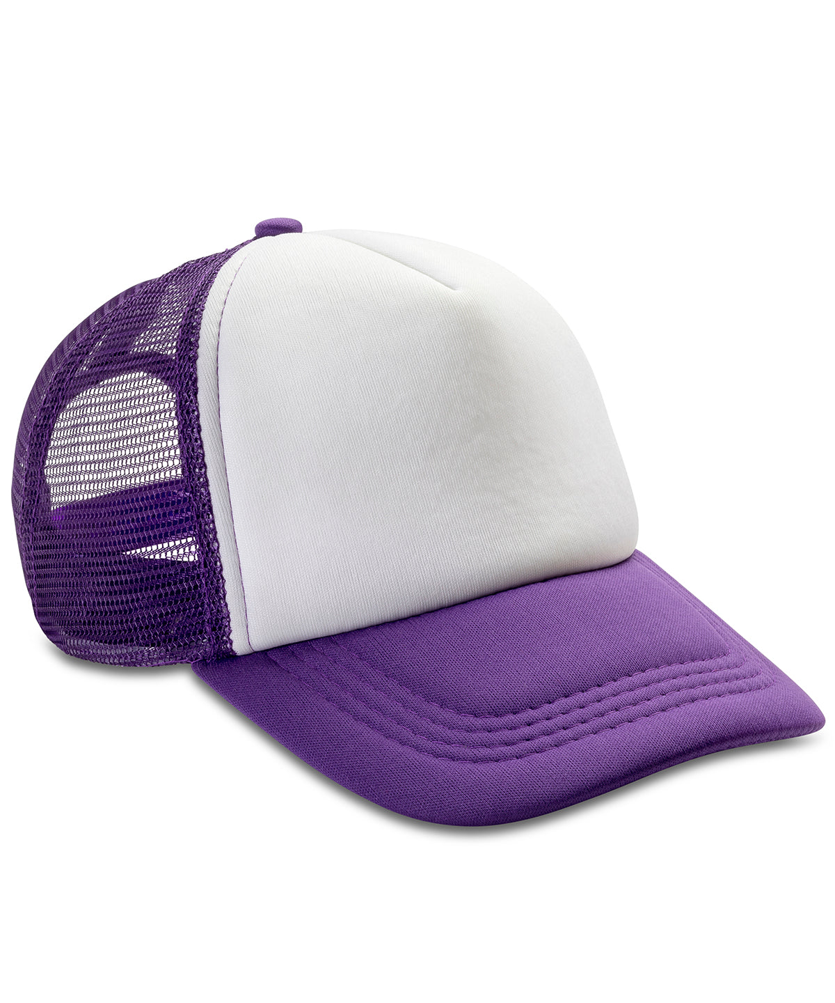 Core Detroit ½ mesh truckers cap - Purple/White