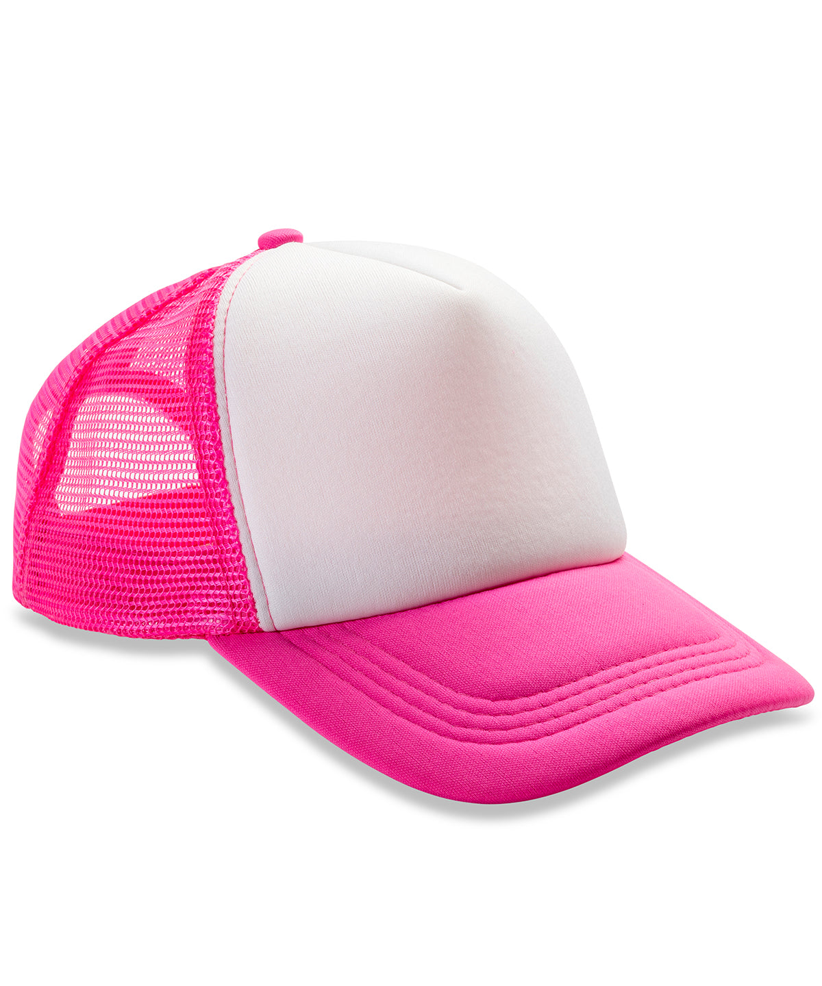 Core Detroit ½ mesh truckers cap - Super Pink/White