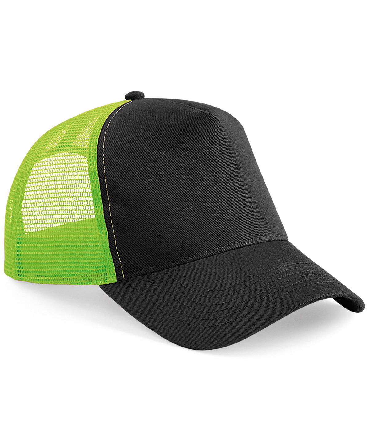 Snapback trucker - Black/Lime Green