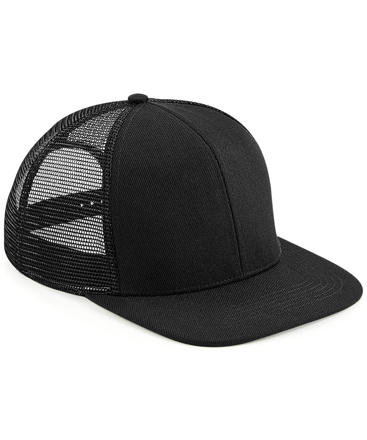Original flat peak 6-panel trucker - Black/Black