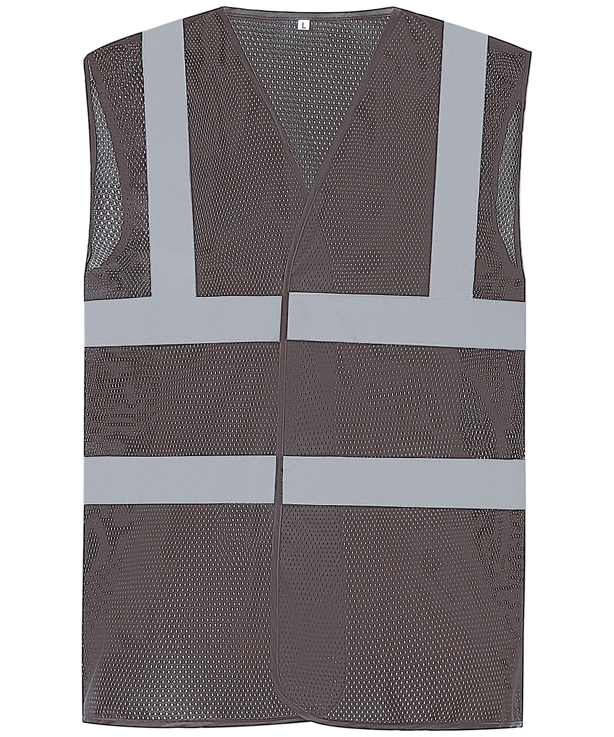 Top cool open mesh 2-band-and-braces waistcoat (HVW120) - Grey
