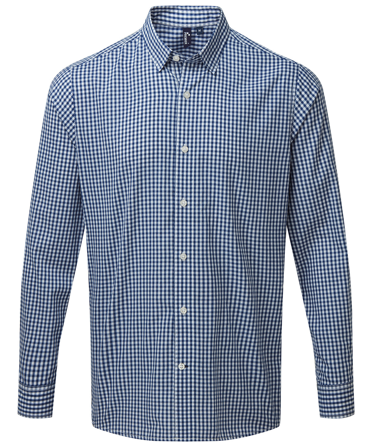 Maxton check long sleeve shirt - Navy/White