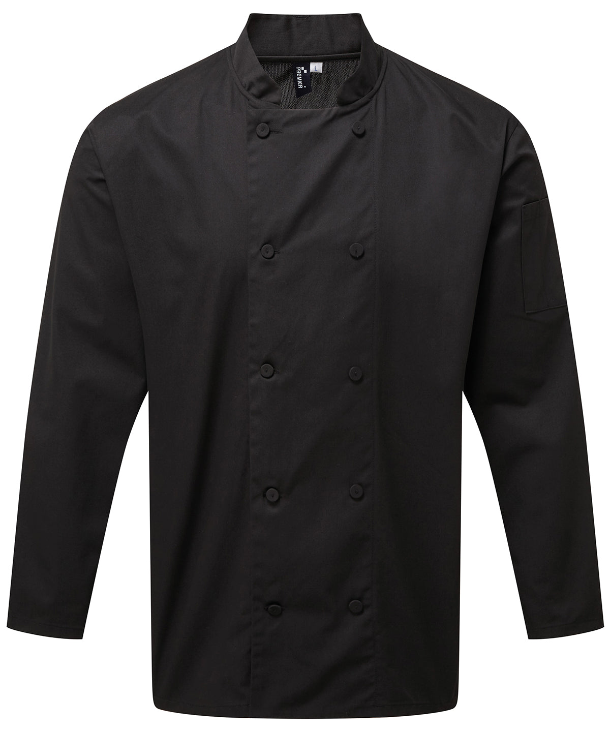 Chef's Coolchecker® long sleeve jacket - Black