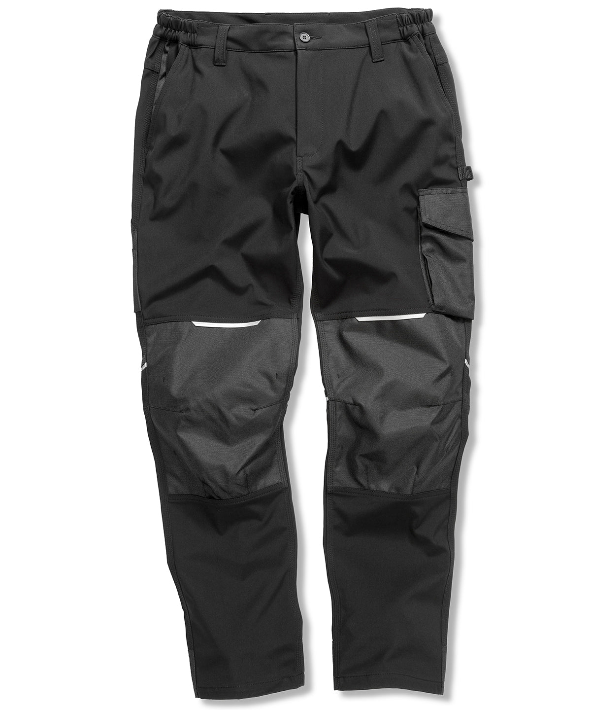 Slim softshell work trouser - Black