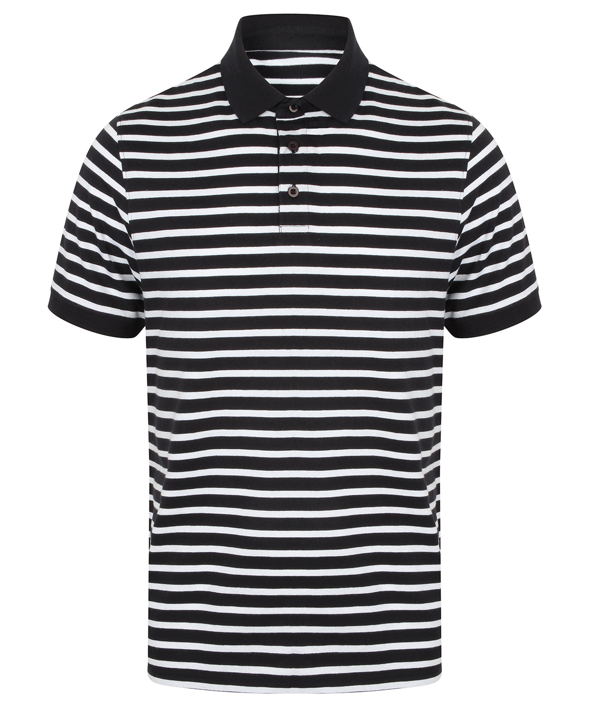 Striped Jersey polo shirt - Navy/White