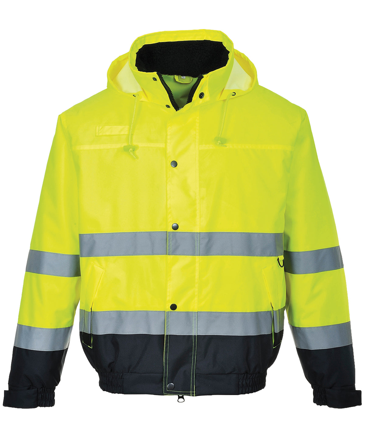 Hi-vis bomber jacket (S463/S226) - Hi-Vis Yellow/Navy