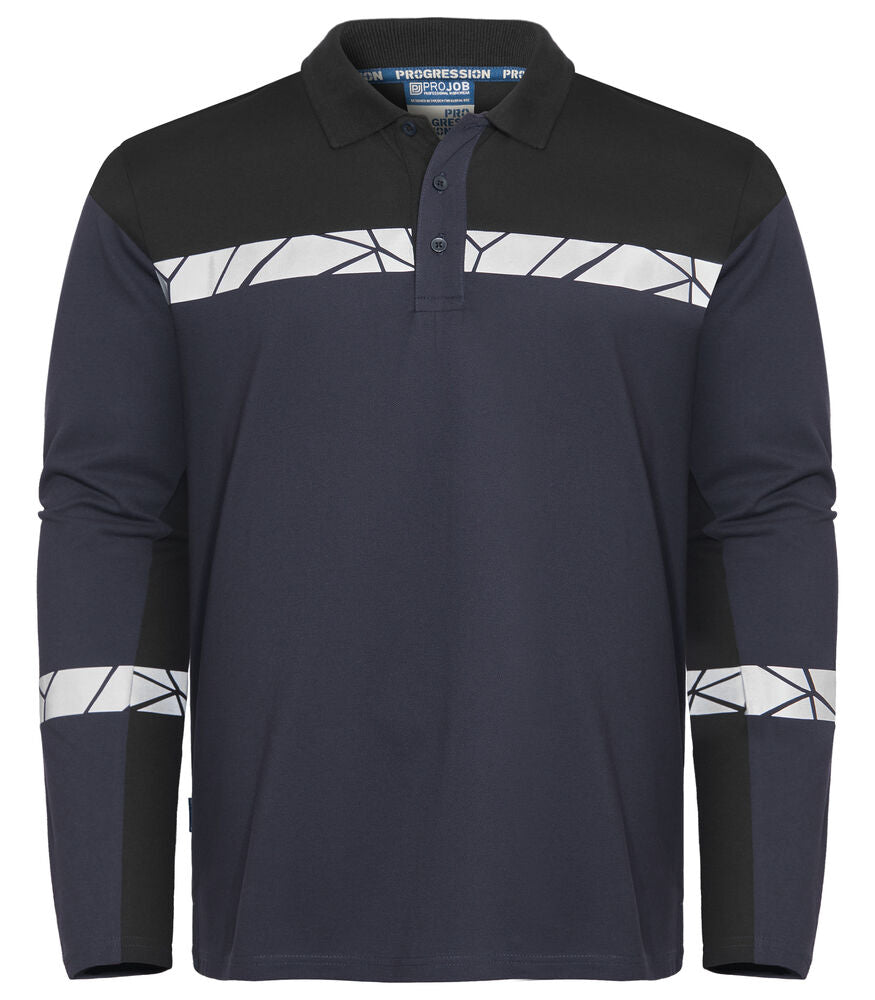 PROJOB Viz Long Sleeve Polo Shirt 7004