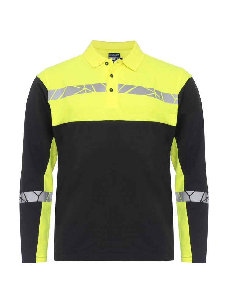 PROJOB Viz Long Sleeve Polo Shirt 7004