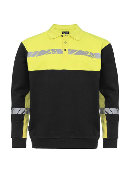 PROJOB Viz Long Sleeve Polo Sweatshirt 7100