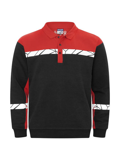 PROJOB Viz Long Sleeve Polo Sweatshirt 7100