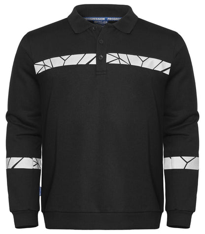 PROJOB Viz Long Sleeve Polo Sweatshirt 7100