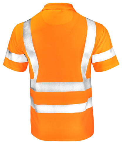 Jobman Hi-Viz Polo Shirt