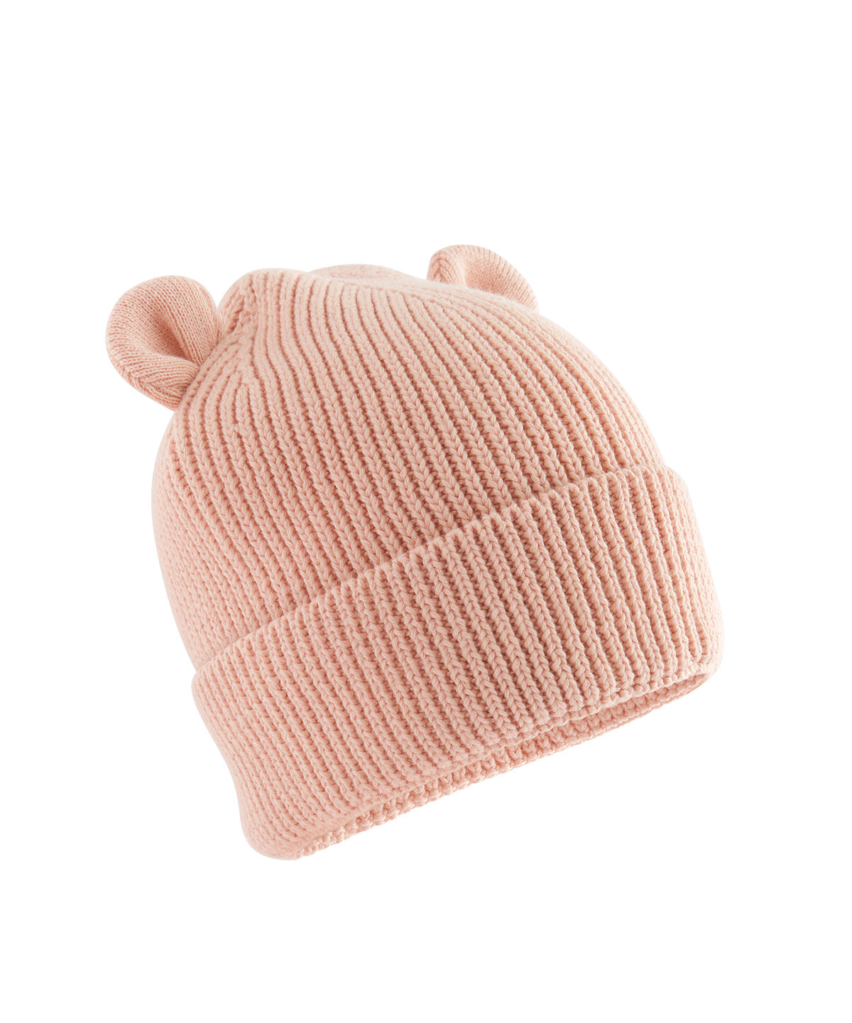 Organic baby bear beanie - Peach