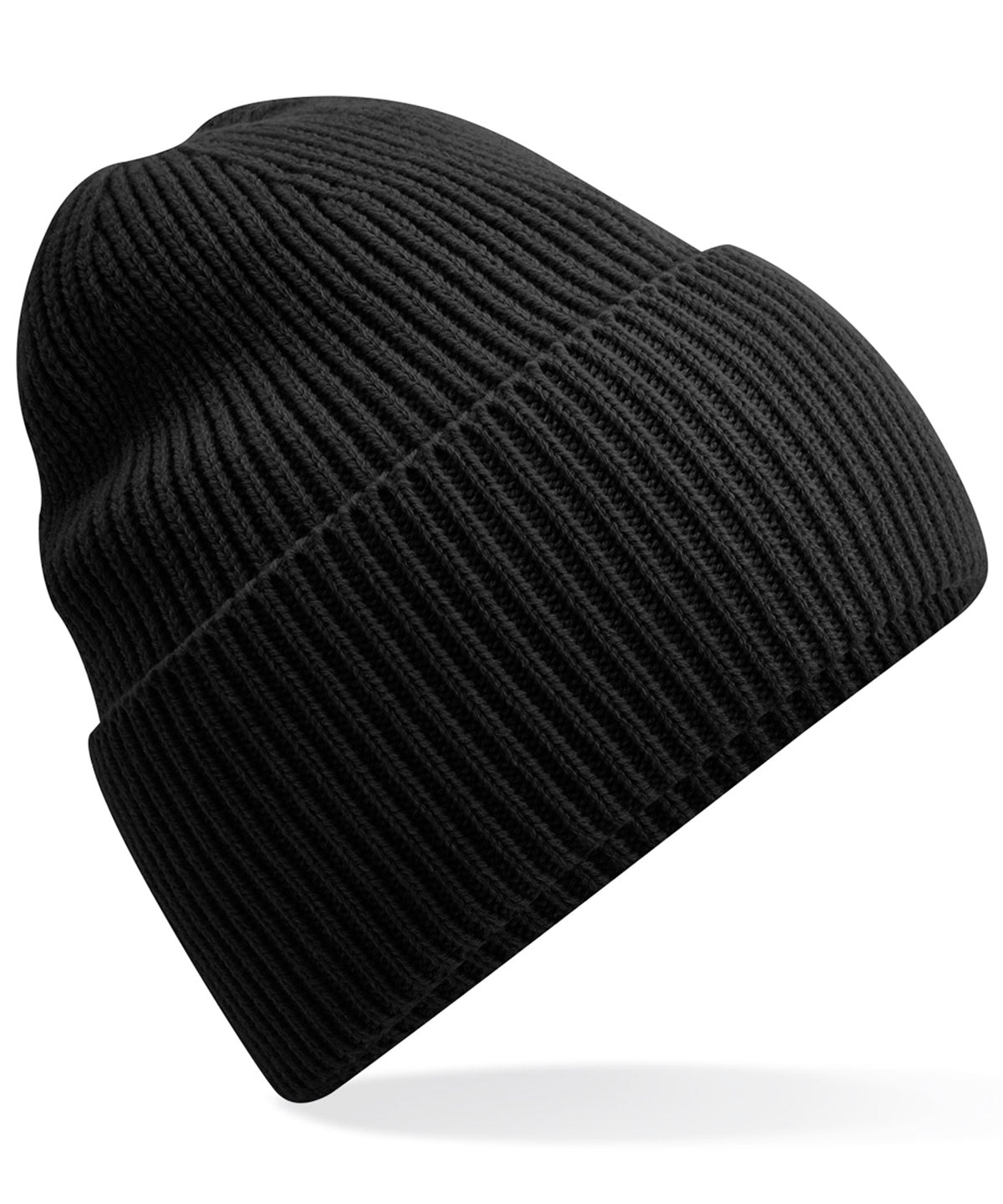 Oversized cuffed beanie - Black